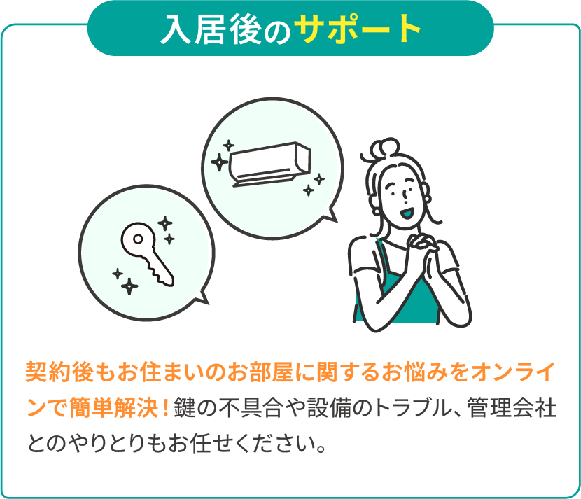 入居後のサポート